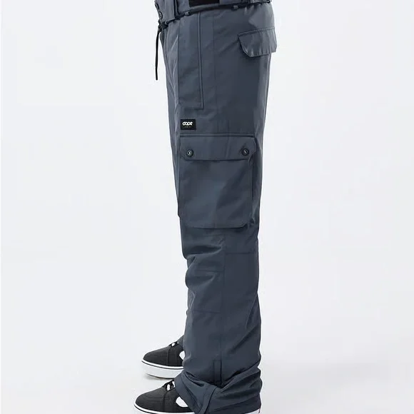 NWT Dope Iconic Snowboard Pants Men Metal Blue